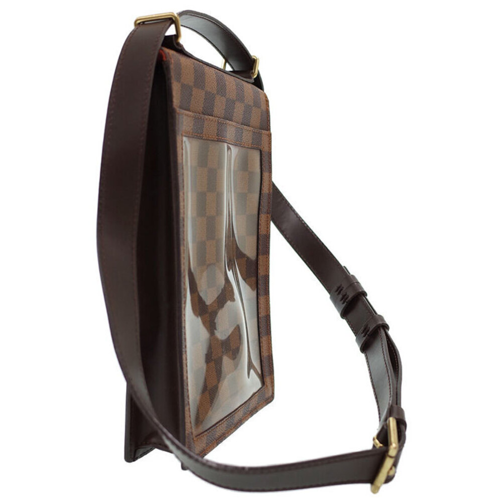 Louis Vuitton Shoulder Bag Damier Portobello Ebene Brown